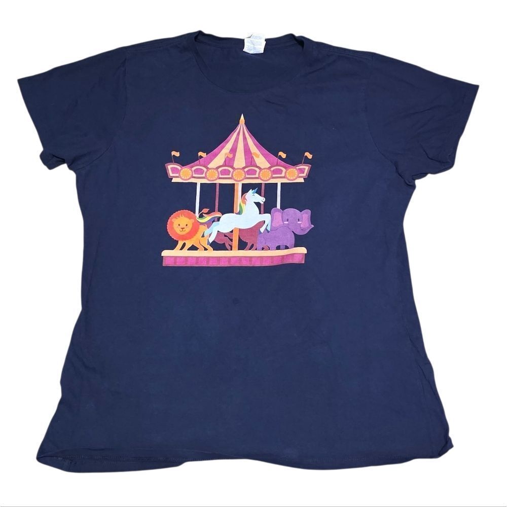 Carousel Navy Blue T-Shirt